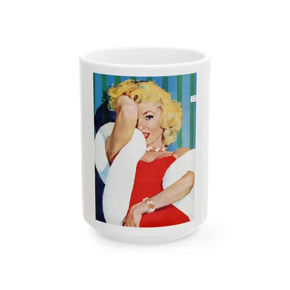 Bring Back the Bride, The Saturday Evening Post, 7 september 1957 - White Coffee Mug 15oz - Go Mug Yourself