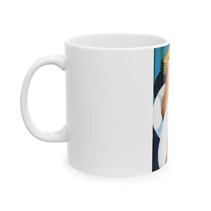 Bring Back the Bride, The Saturday Evening Post, 7 september 1957 - White Coffee Mug - Go Mug Yourself