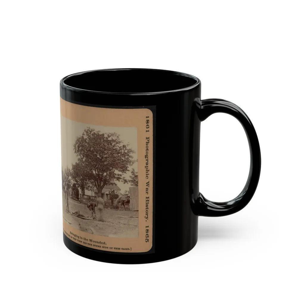 Bringing In The Wounded (U.S. Civil War) Black Coffee Mug-Go Mug Yourself