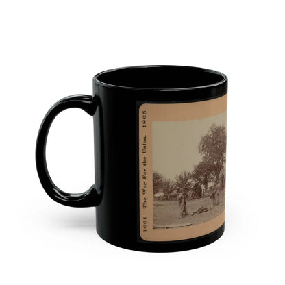 Bringing In The Wounded (U.S. Civil War) Black Coffee Mug-Go Mug Yourself