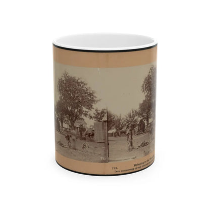 Bringing In The Wounded (U.S. Civil War) White Coffee Mug-11oz-Go Mug Yourself