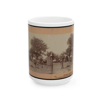 Bringing In The Wounded (U.S. Civil War) White Coffee Mug-15oz-Go Mug Yourself