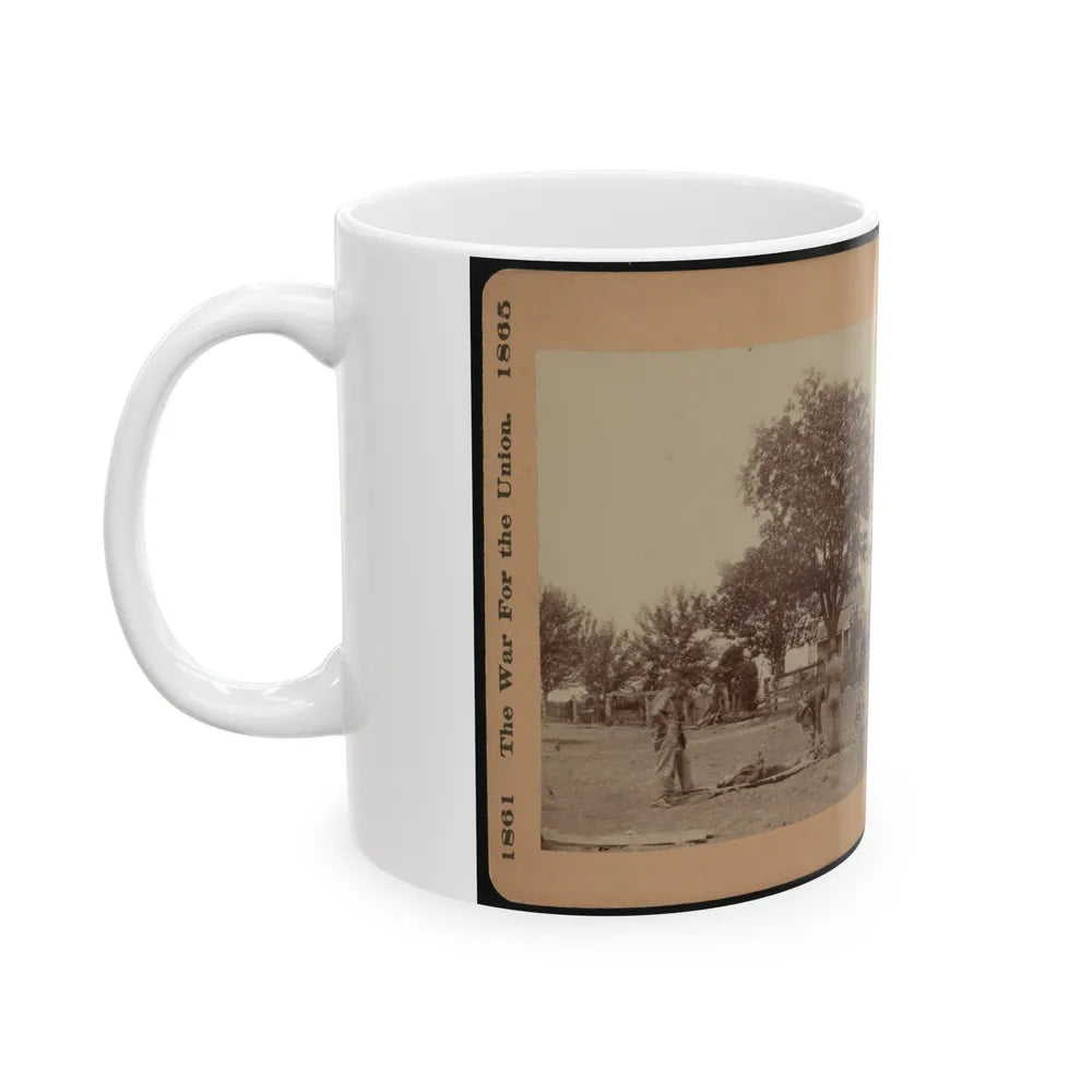 Bringing In The Wounded (U.S. Civil War) White Coffee Mug-Go Mug Yourself