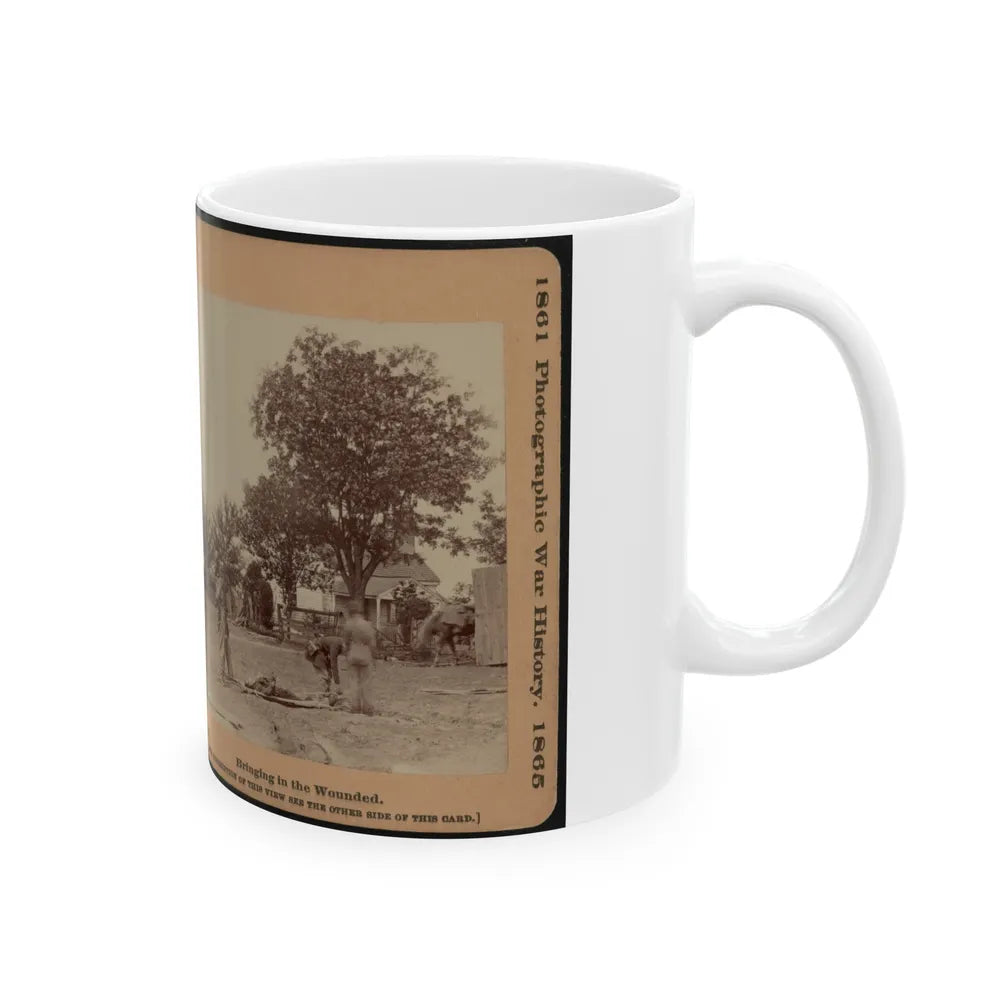 Bringing In The Wounded (U.S. Civil War) White Coffee Mug-Go Mug Yourself