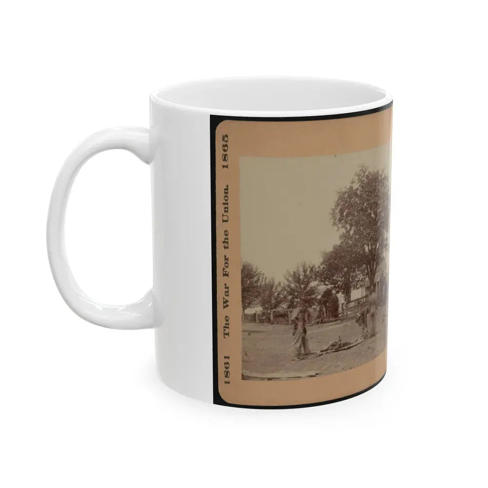 Bringing In The Wounded (U.S. Civil War) White Coffee Mug - Go Mug Yourself