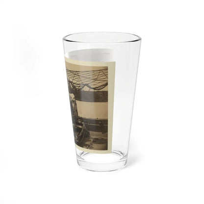 Bringing Parrott Gun Into Position On Board Gun Boat Mendota, July 10, 1864 (U.S. Civil War) Pint Glass 16oz-Go Mug Yourself