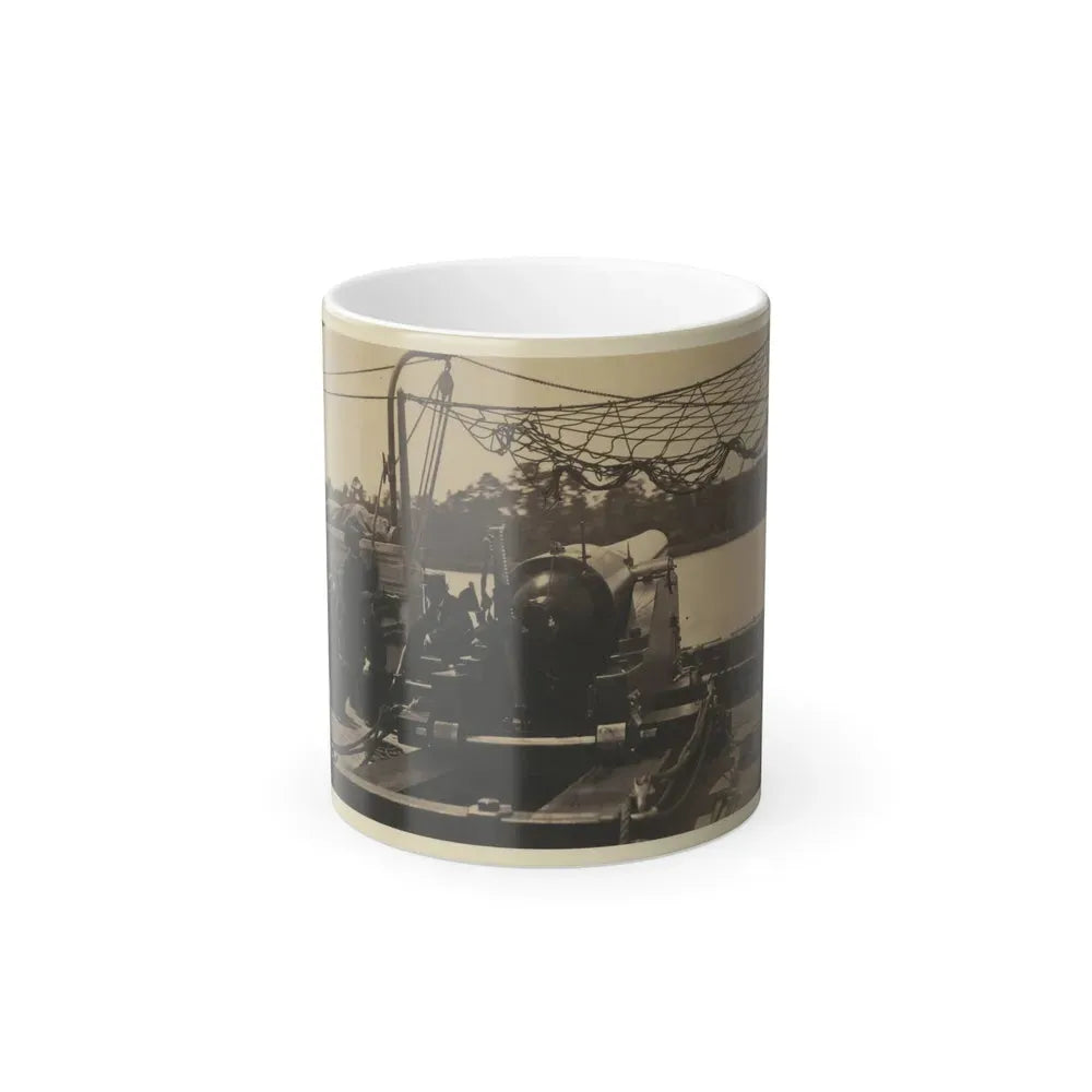 Bringing Parrott Gun Into Position on Board Gun Boat  Mendota,  July 10, 1864 (U.S. Civil War) Color Changing Coffee Mug 11oz Default Title 11oz - Go Mug Yourself