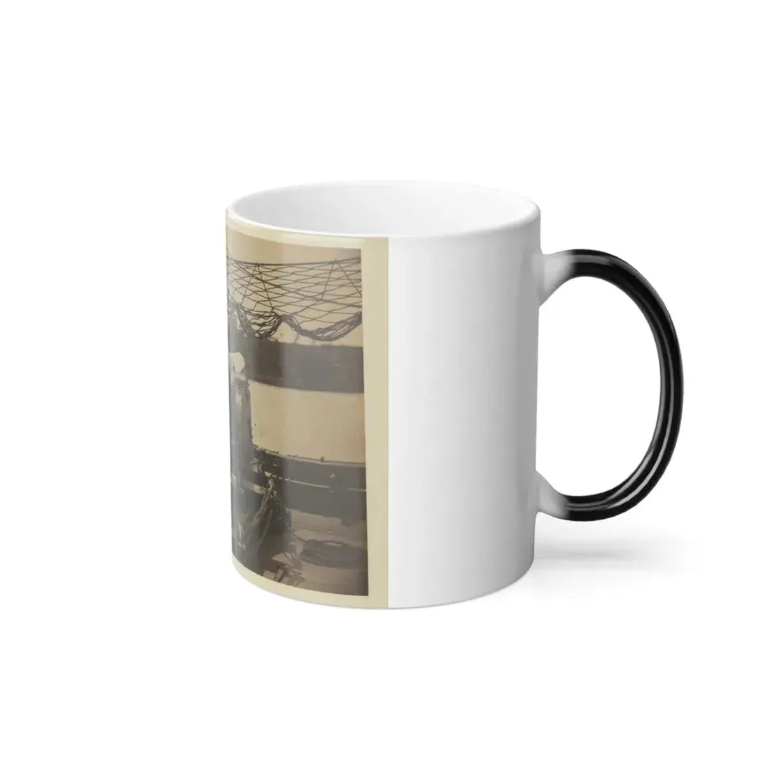 Bringing Parrott Gun Into Position on Board Gun Boat  Mendota,  July 10, 1864 (U.S. Civil War) Color Changing Coffee Mug 11oz - Go Mug Yourself