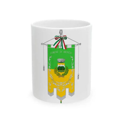 Brinzio-Gonfalone (Italy) White Coffee Mug 11oz - Go Mug Yourself