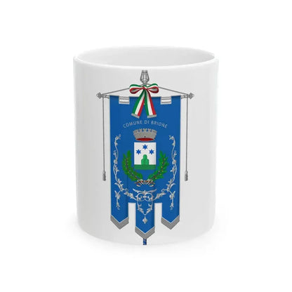 Brione-Gonfalone (Italy) White Coffee Mug 11oz - Go Mug Yourself