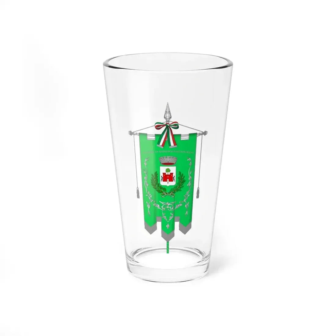 Brissago-Valtravaglia-Gonfalone (Italy) Pint Glass 16oz 16oz - Go Mug Yourself
