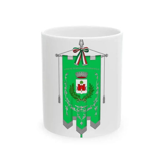 Brissago-Valtravaglia-Gonfalone (Italy) White Coffee Mug 11oz - Go Mug Yourself