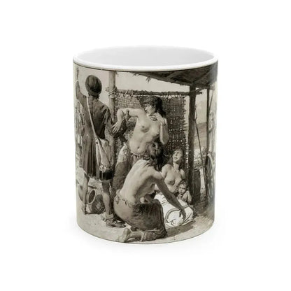Britannia and Eve, c. 1942 - White Coffee Mug 11oz - Go Mug Yourself