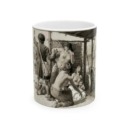 Britannia and Eve, c. 1942 - White Coffee Mug 11oz - Go Mug Yourself