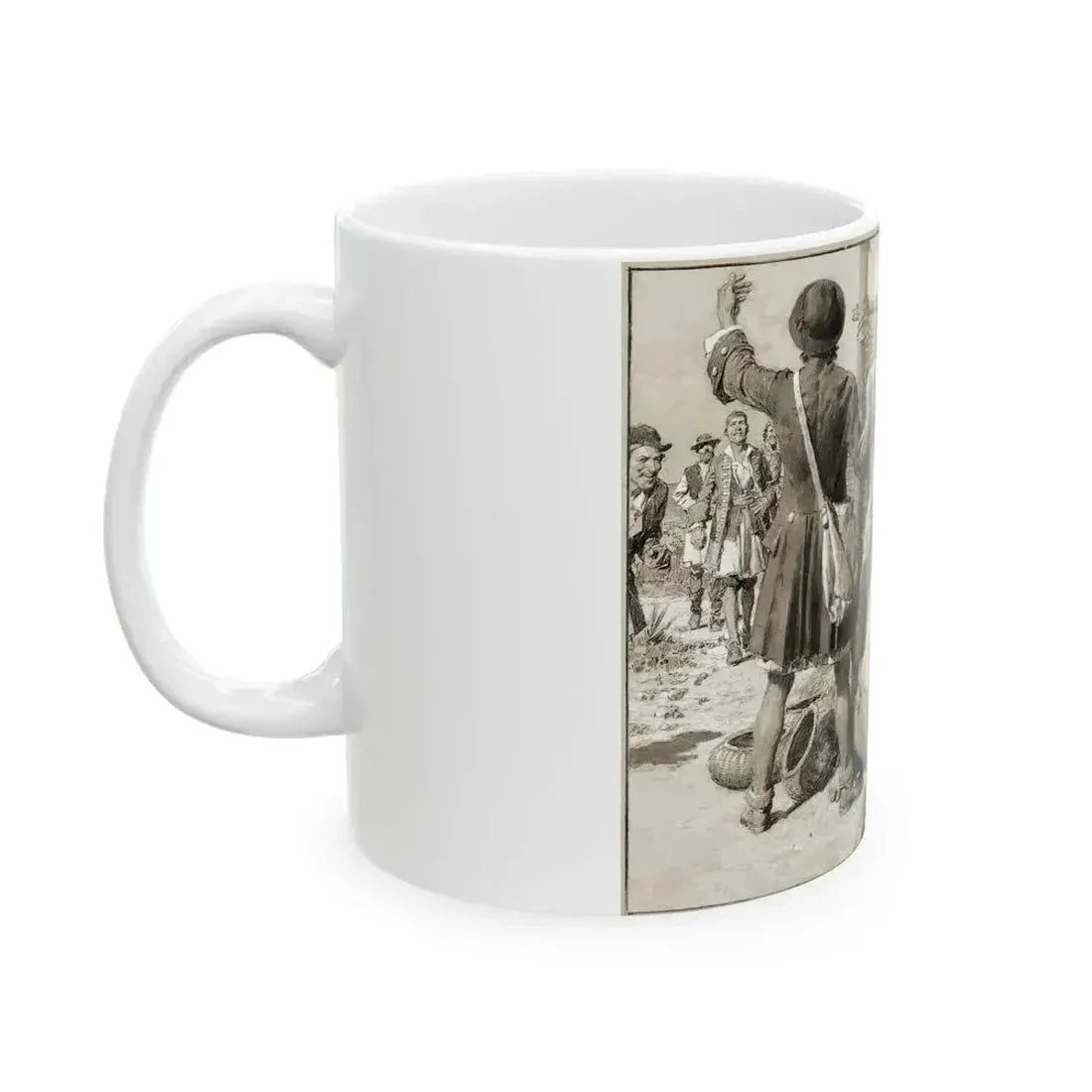 Britannia and Eve, c. 1942 - White Coffee Mug - Go Mug Yourself