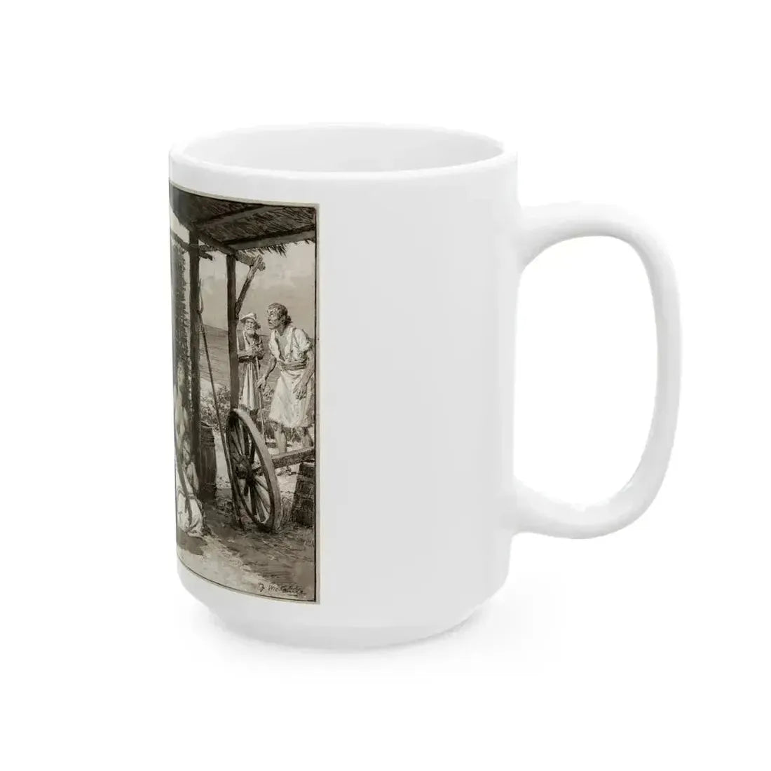 Britannia and Eve, c. 1942 - White Coffee Mug - Go Mug Yourself