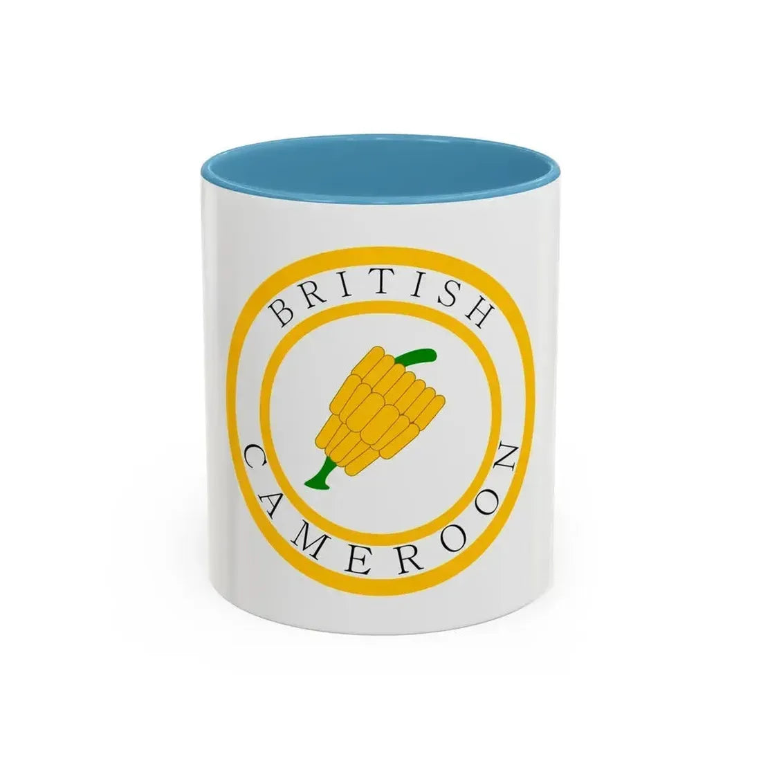 British Cameroons Seal - Accent Coffee Mug 11oz Light Blue - Go Mug Yourself