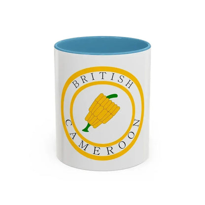 British Cameroons Seal - Accent Coffee Mug 11oz Light Blue - Go Mug Yourself