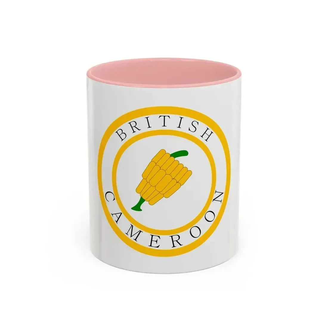 British Cameroons Seal - Accent Coffee Mug 11oz Pink - Go Mug Yourself