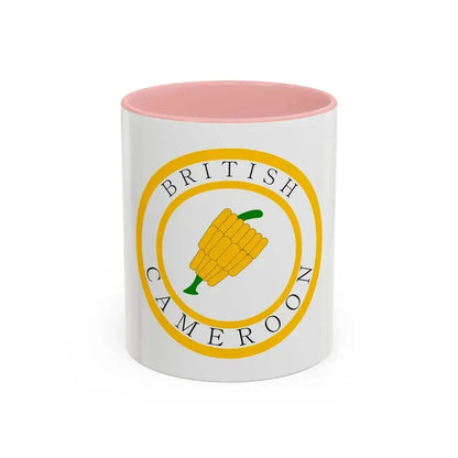 British Cameroons Seal - Accent Coffee Mug 11oz Pink - Go Mug Yourself