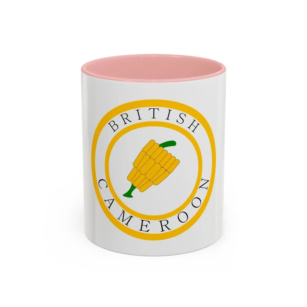 British Cameroons Seal - Accent Coffee Mug-11oz-Pink-Go Mug Yourself