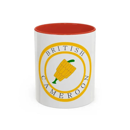British Cameroons Seal - Accent Coffee Mug 11oz Red - Go Mug Yourself