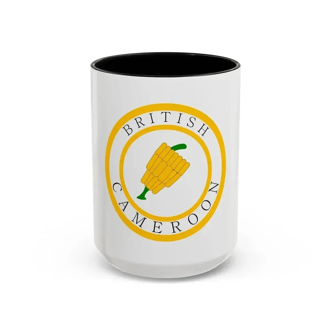 British Cameroons Seal - Accent Coffee Mug 15oz Black - Go Mug Yourself