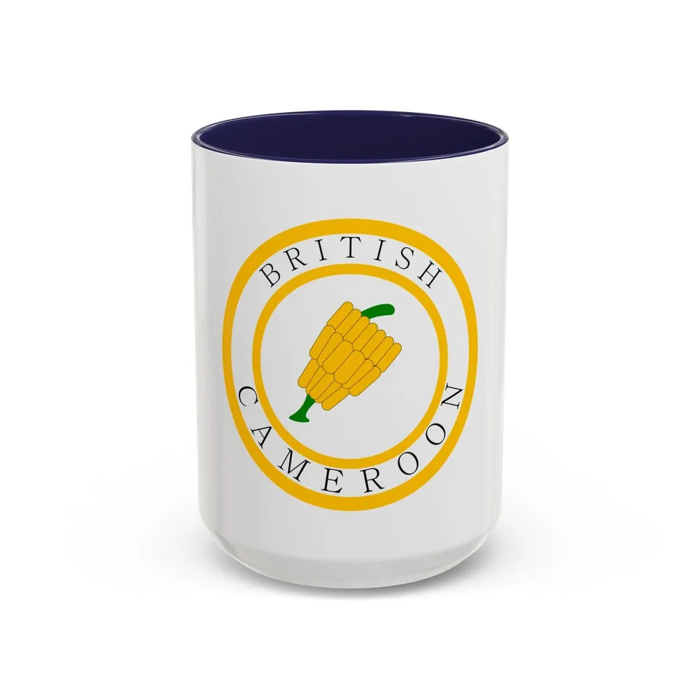 British Cameroons Seal - Accent Coffee Mug-15oz-Navy-Go Mug Yourself