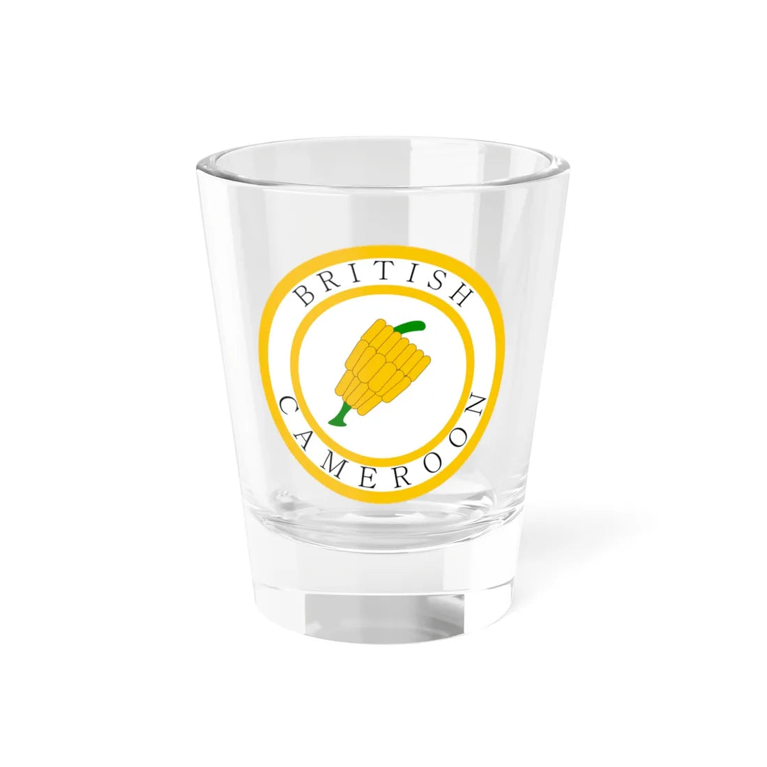 British Cameroons Seal (Cameroon) (Coat of Arms) Shot Glass 1.5oz 1.5oz - Go Mug Yourself