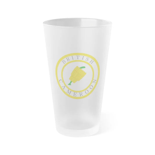 British Cameroons Seal - Frosted Pint Glass 16oz-16oz-Frosted-Go Mug Yourself