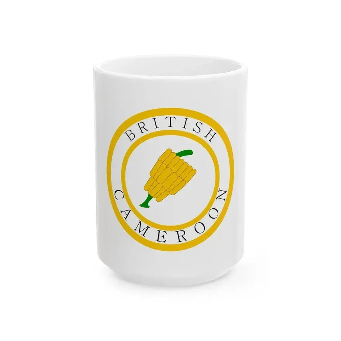 British Cameroons Seal - White Coffee Mug 15oz - Go Mug Yourself