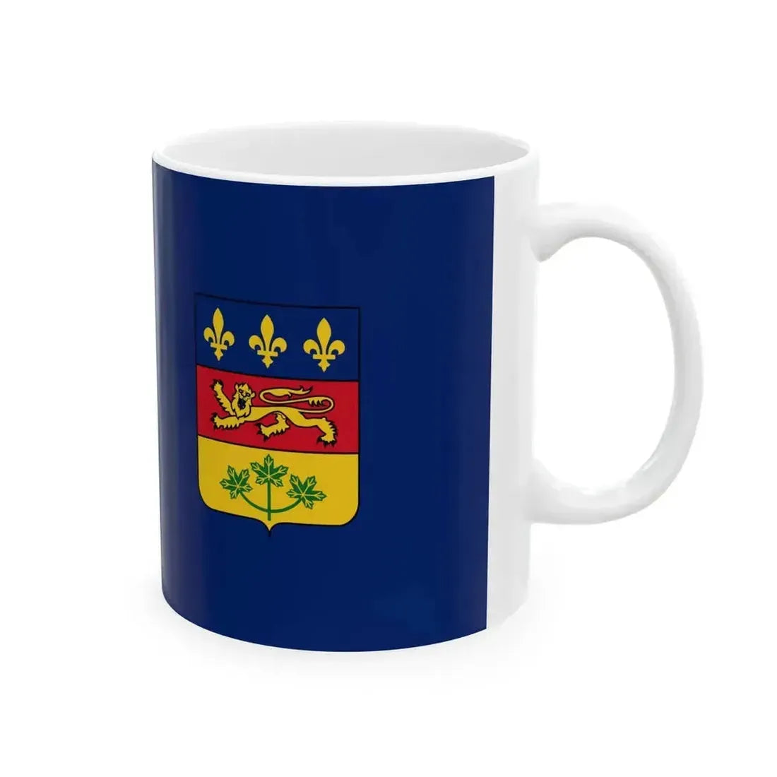British Flag of Quebec (Canada) White Coffee Mug - Go Mug Yourself