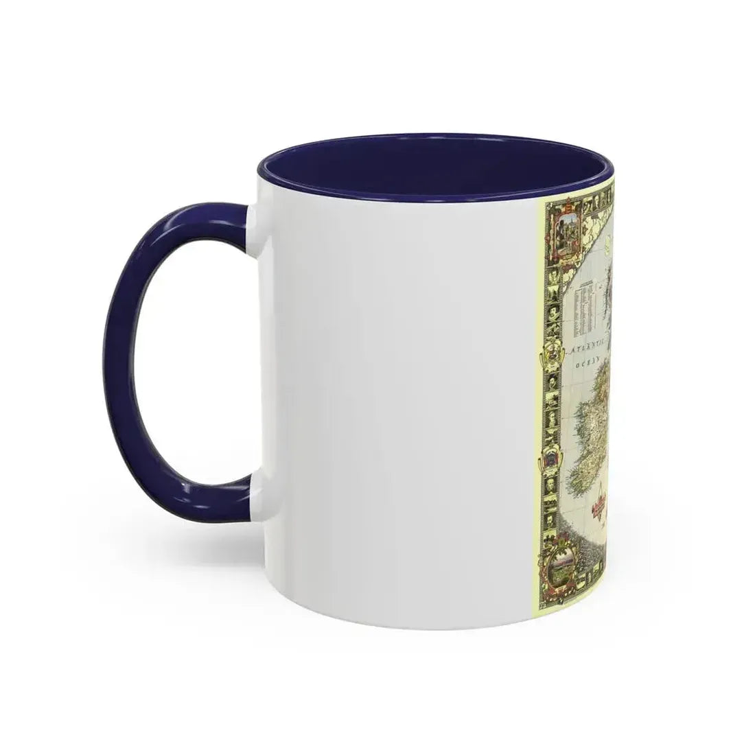 British Isles (1949) (Map) Accent Coffee Mug - Go Mug Yourself