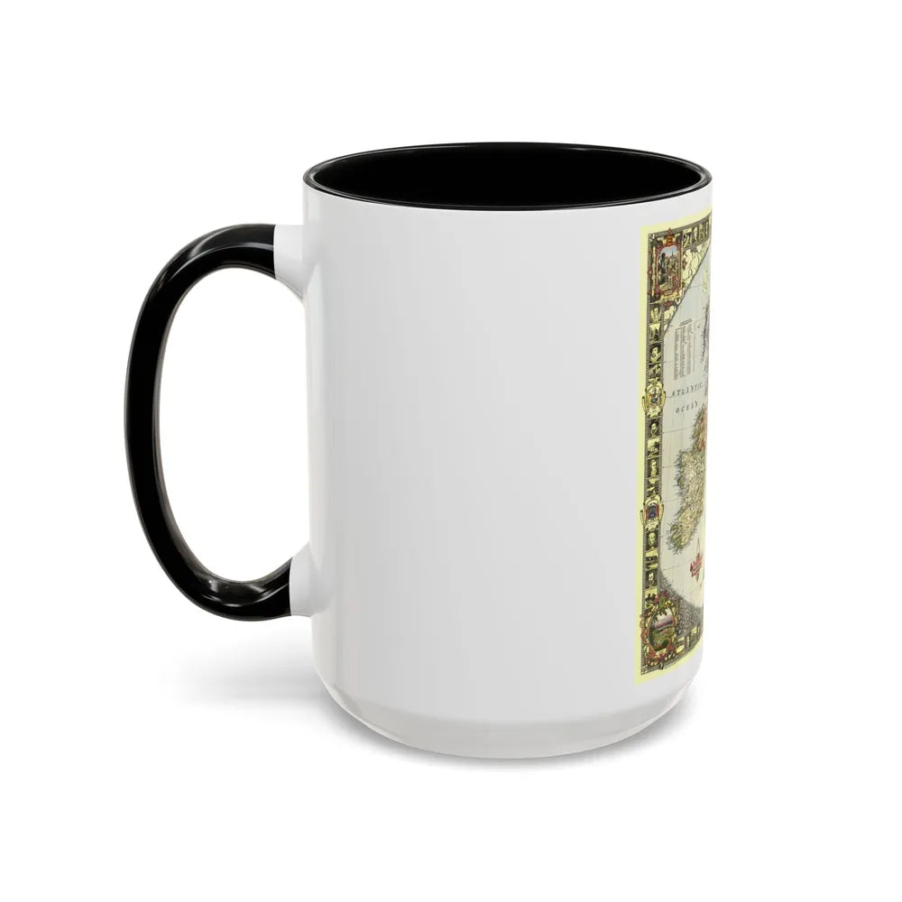 British Isles (1949) (Map) Accent Coffee Mug-Go Mug Yourself