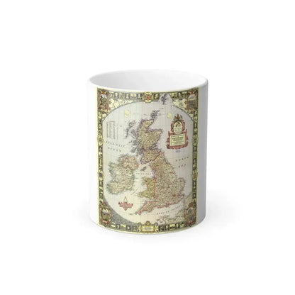 British Isles (1949) (Map) Color Changing Mug 11oz Default Title - Go Mug Yourself