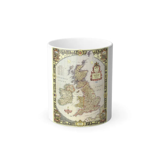 British Isles (1949) (Map) Color Changing Mug 11oz-Go Mug Yourself