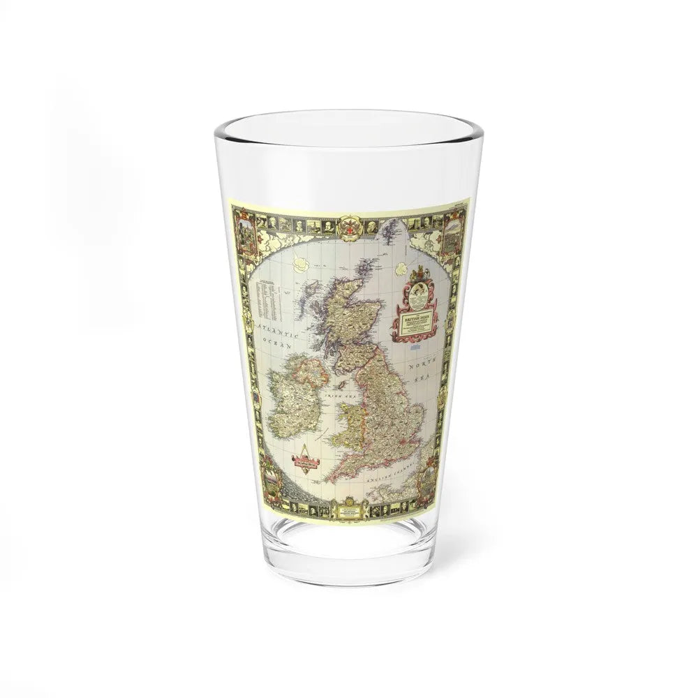 British Isles (1949) (Map) Pint Glass 16oz-16oz-Go Mug Yourself