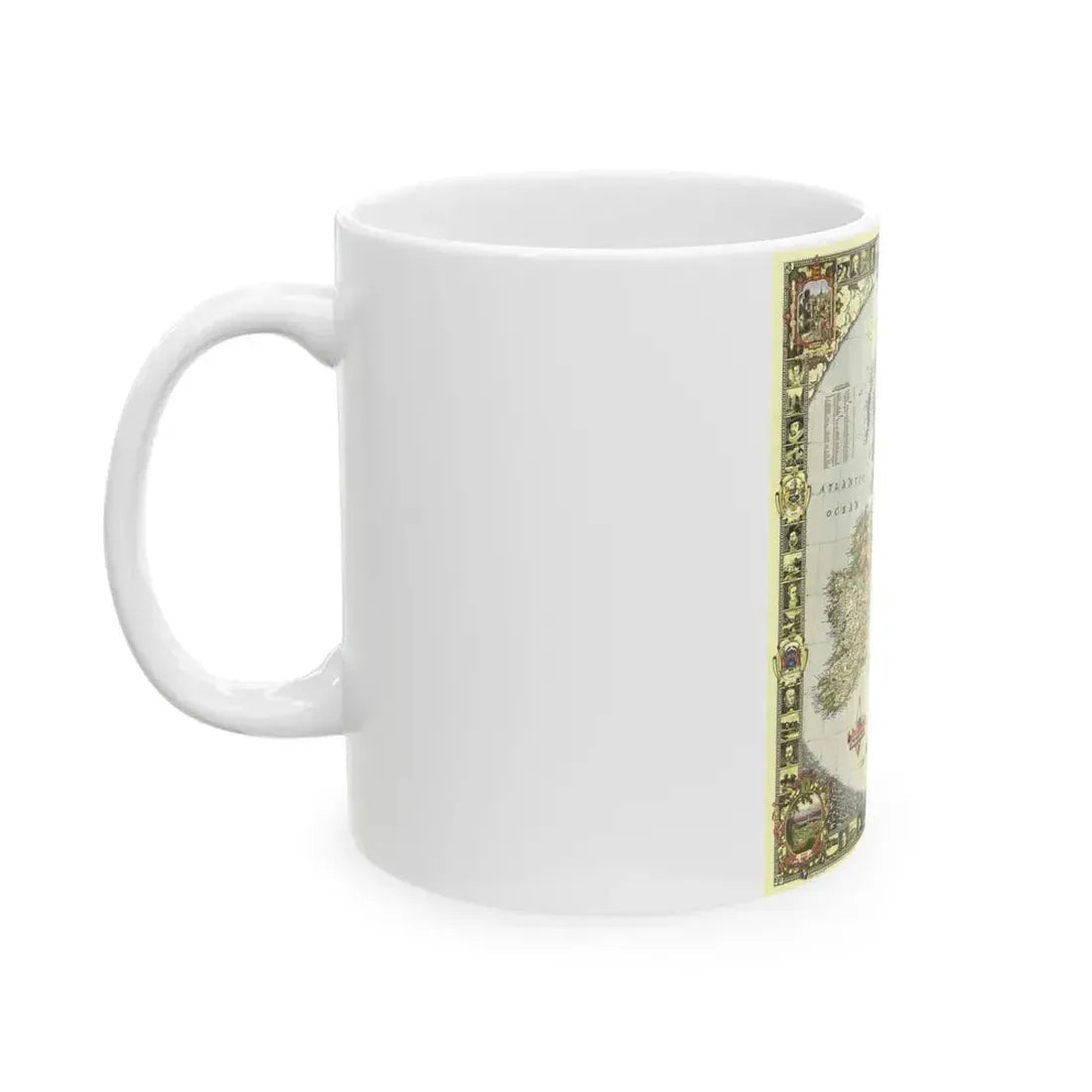 British Isles (1949) (Map) White Coffee Mug - Go Mug Yourself