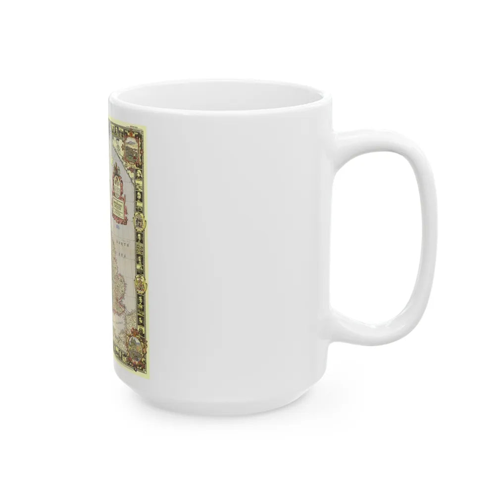 British Isles (1949) (Map) White Coffee Mug-Go Mug Yourself