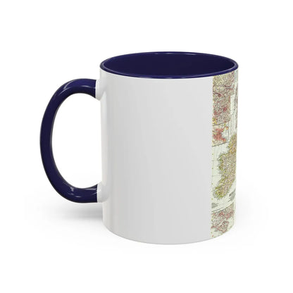 British Isles (1958) (Map) Accent Coffee Mug-Go Mug Yourself