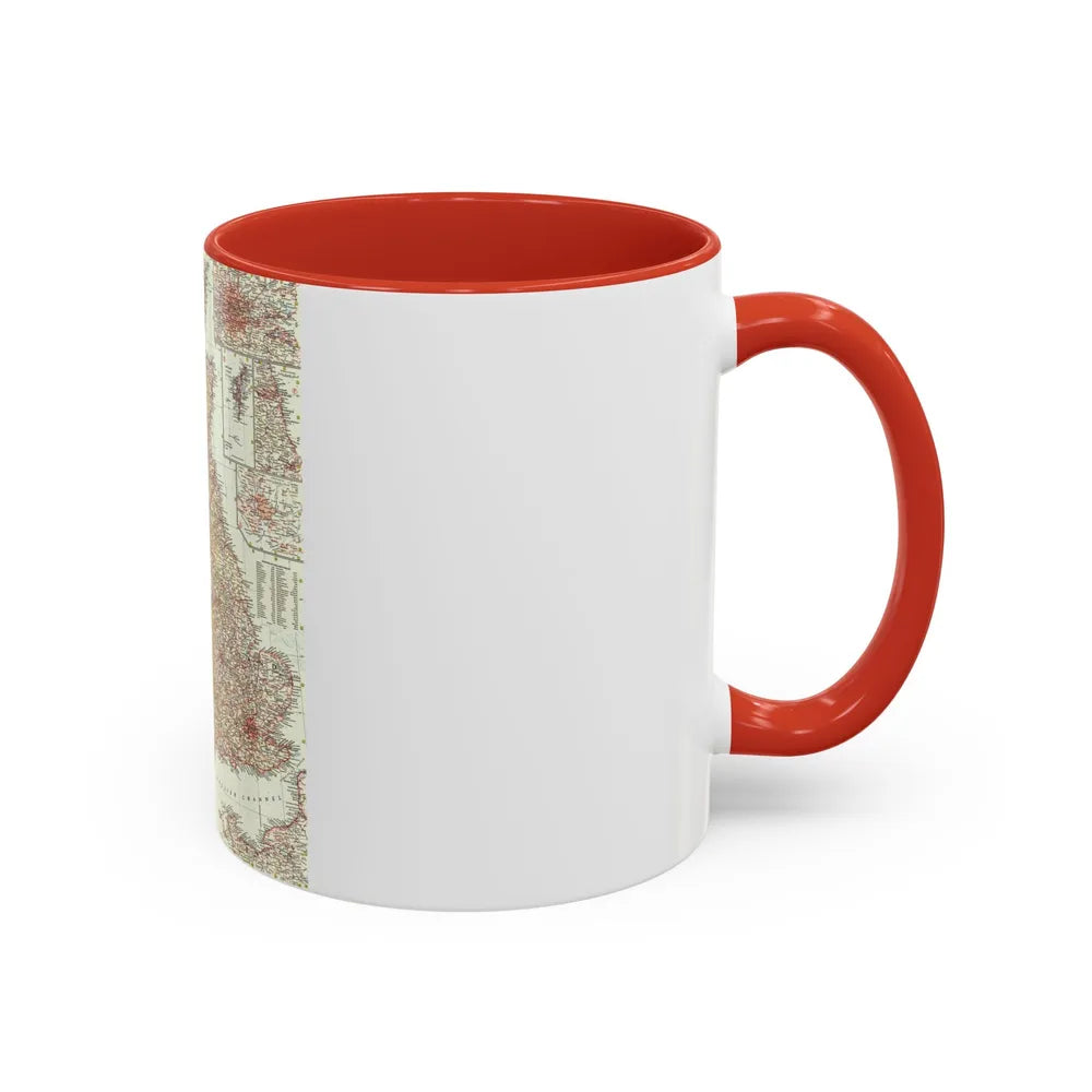 British Isles (1958) (Map) Accent Coffee Mug-Go Mug Yourself