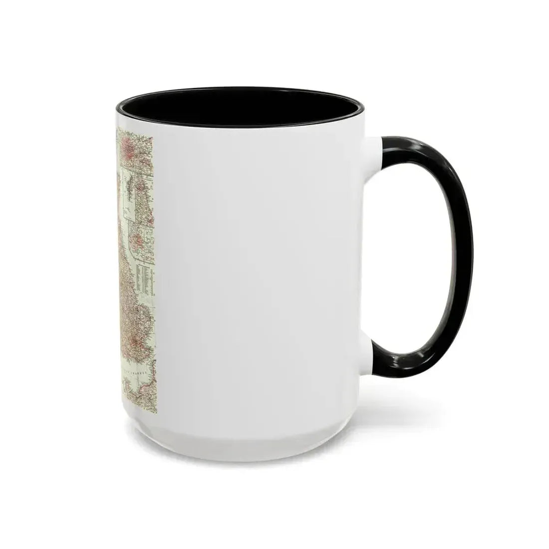 British Isles (1958) (Map) Accent Coffee Mug - Go Mug Yourself