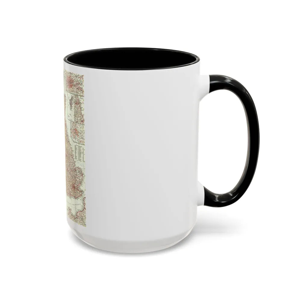 British Isles (1958) (Map) Accent Coffee Mug-Go Mug Yourself