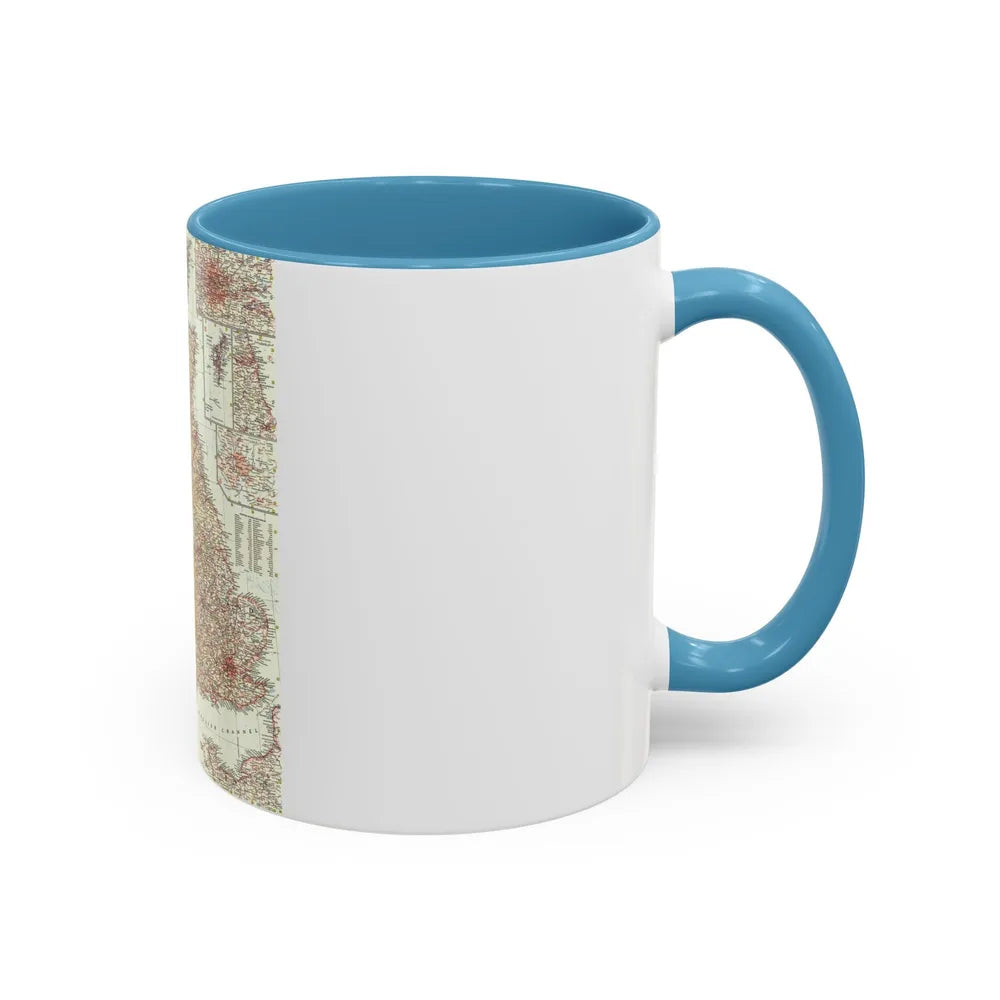 British Isles (1958) (Map) Accent Coffee Mug-Go Mug Yourself