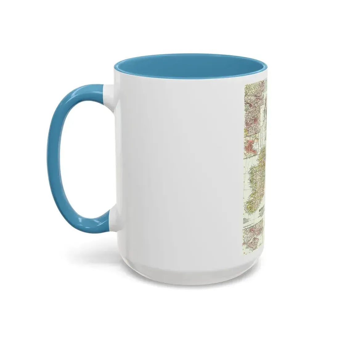 British Isles (1958) (Map) Accent Coffee Mug - Go Mug Yourself