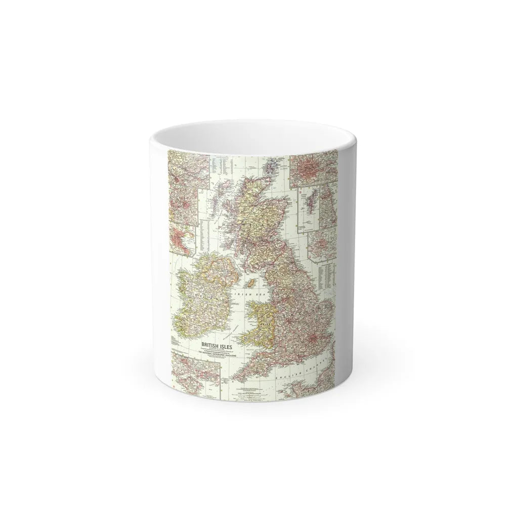 British Isles (1958) (Map) Color Changing Mug 11oz-Go Mug Yourself