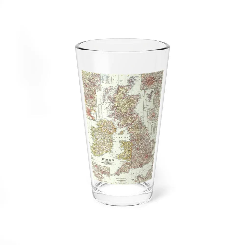 British Isles (1958) (Map) Pint Glass 16oz-16oz-Go Mug Yourself