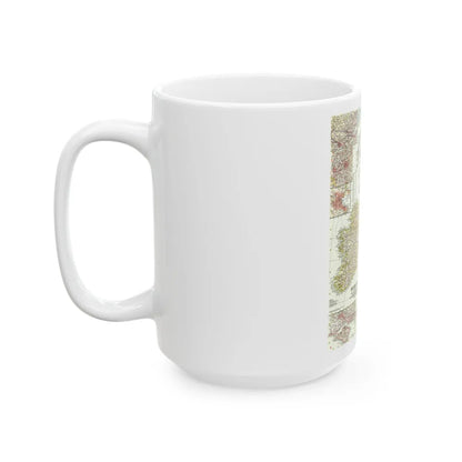 British Isles (1958) (Map) White Coffee Mug-Go Mug Yourself