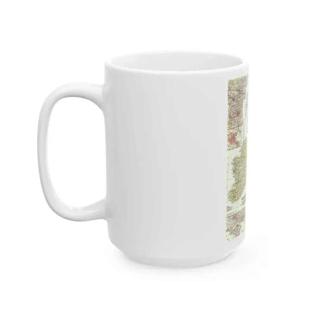 British Isles (1958) (Map) White Coffee Mug - Go Mug Yourself