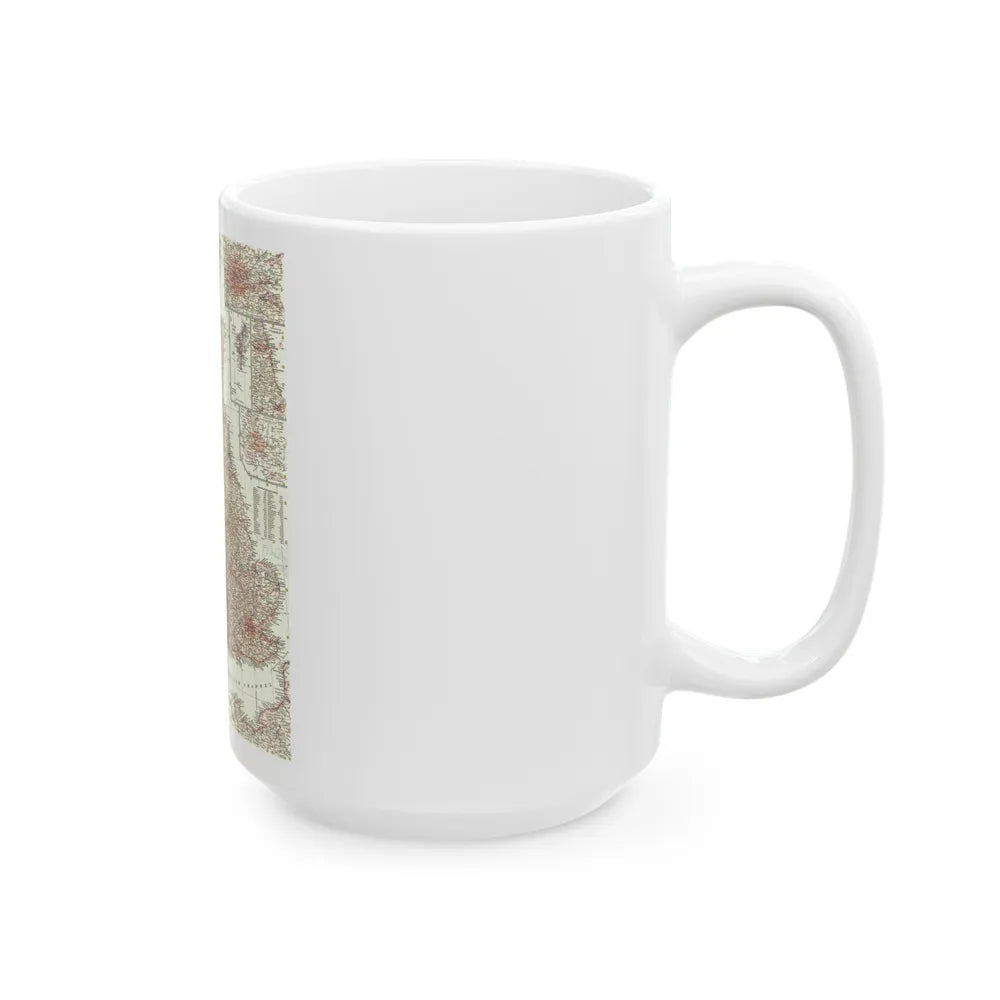 British Isles (1958) (Map) White Coffee Mug-Go Mug Yourself